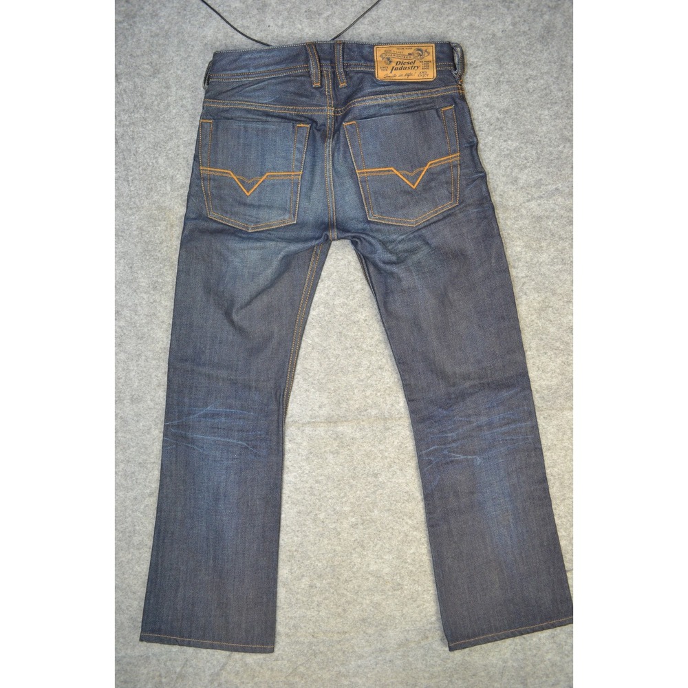 DIESEL Zatiny Bootcut Button Fly Jeans Mens SZ 28x27 (Tag 26x32) Dark Wash 0073N - Picture 10 of 16